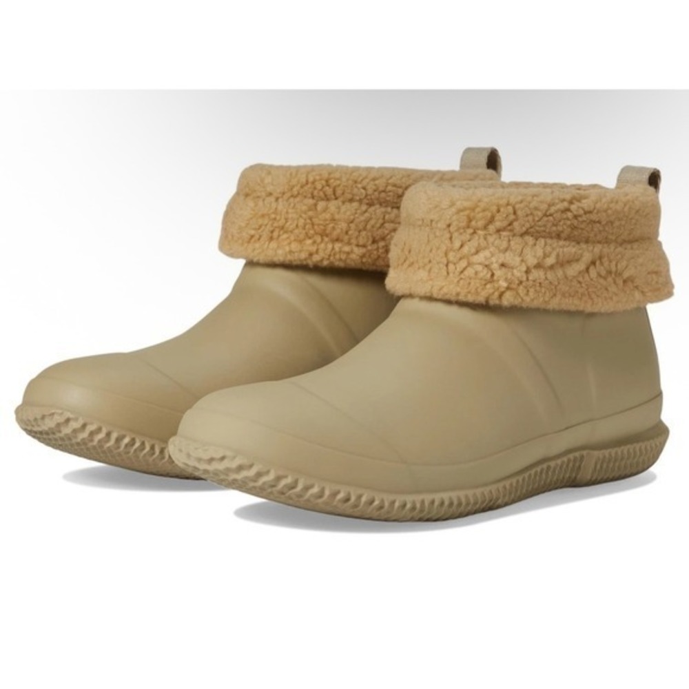 Hunter Original Sherpa Lined Rain Boots Tan Unisex UK 7 US Women 9 Ourdoor Rain